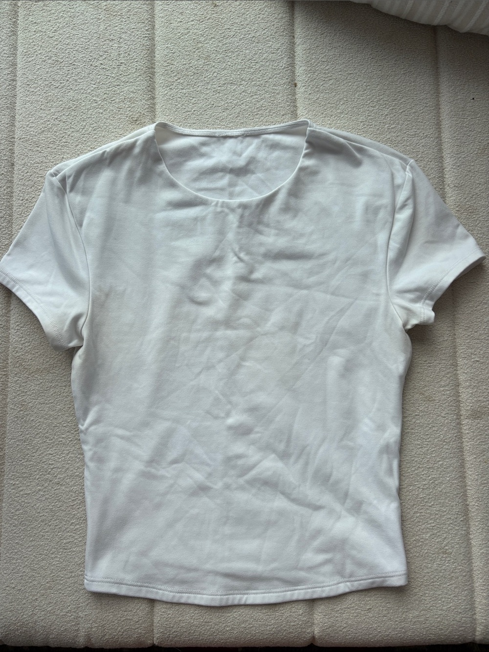 ALO Yoga White Short Sleeve Tee